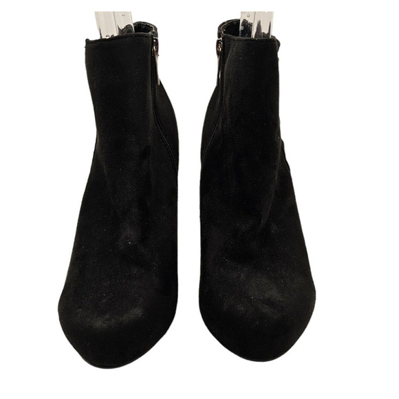 Lane Bryant Boots Womens 10W 10 Faux Suede Ankle Booties Zips Work - Picture 5 of 9